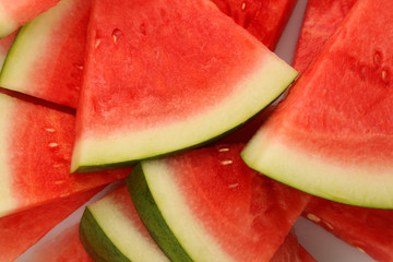 Triangle slices of watermelon
