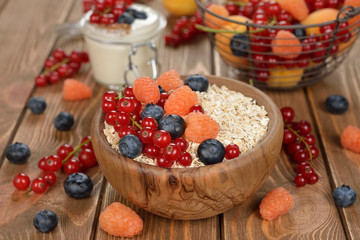 Muesli with berries