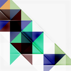Abstract geometric background. Modern overlapping triangles