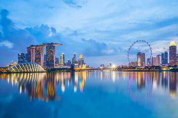 Naklejka premium Marina Bay w Singapurze
