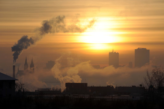 Morning inversion in Prague