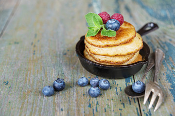 Pancakes with berries