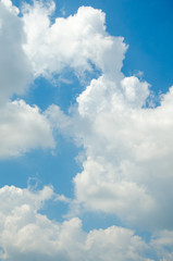 Obraz premium Cloudy Blue Sky , Imagination shape of cloud