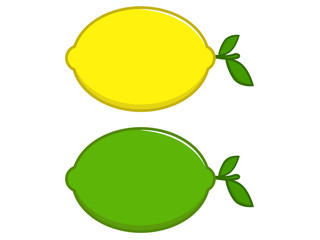 Lemon and Green Lime