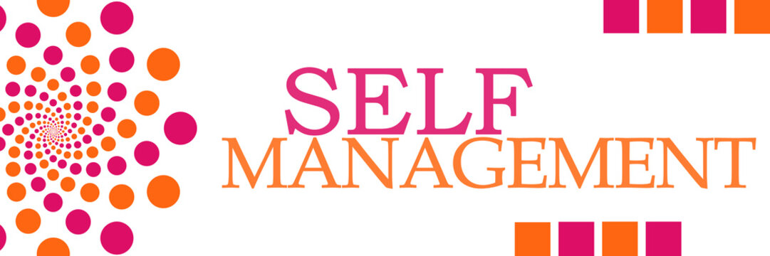 Self Management Pink Orange Dots Horizontal 
