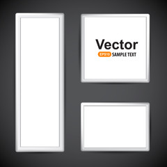 vector blank billboard and lightbox vector