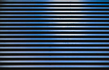 Obraz premium Garage Door straight, blue lines.