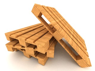 wooden pallets