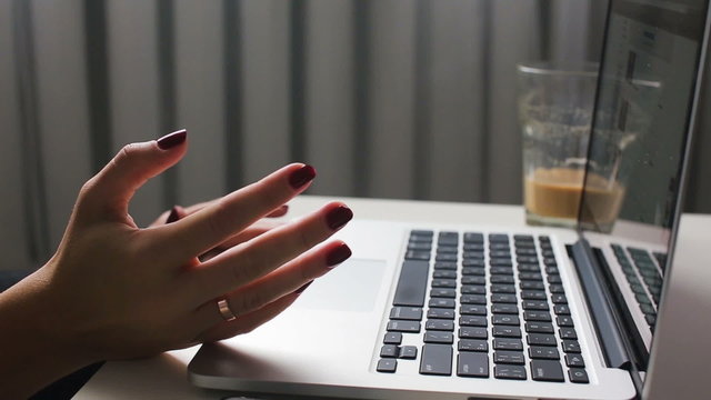 Work with a  laptop