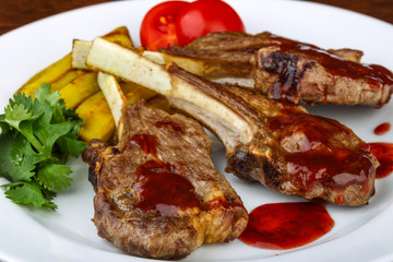 Grilled lamb chops