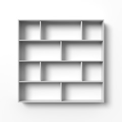 Blank shelves