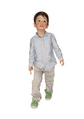 Kid with a surprised look