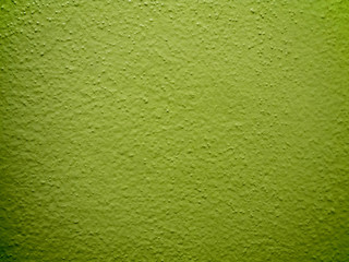 Bright green concrete wall