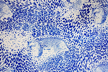 texture fabric of Jaguar for background