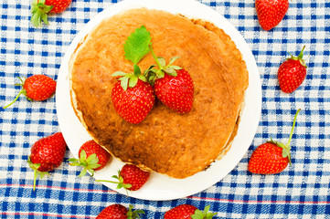 Pancakes with berries