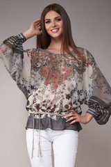 Beauty fashion clothes casual collection woman model brunette