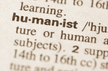 Dictionary definition of word humanist