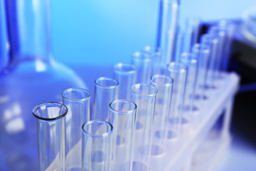 Test tubes in laboratory