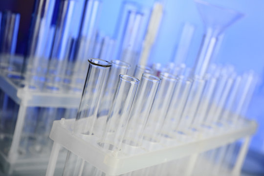 Test tubes in laboratory