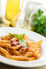 Pasta, Penne, Italian Cuisine.