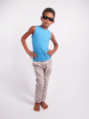 Fototapeta premium Boy in sunglasses.