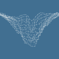 3d abstract background. Technology vector illustration. 