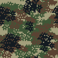 Fototapeta premium Camouflage seamless pattern.Can be used for background design, military textile.