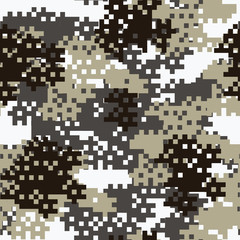 Camouflage seamless pattern.Can be used for background design, military textile.