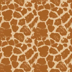 Papier Peint photo Peau animal Motif girafe sans soudure