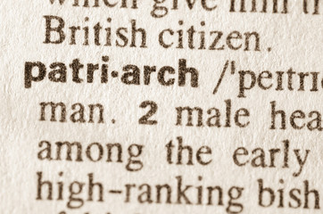 Dictionary definition of word patriarch