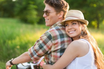 Fototapeta premium Dating, summer, man.