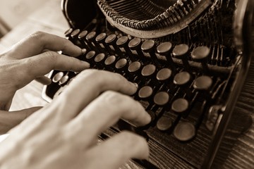 Typewriter, Author, Typing.