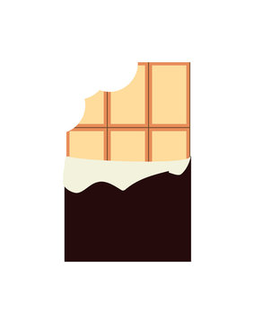 Vector illustration of white chocolate
