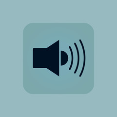 Pale blue loudspeaker icon