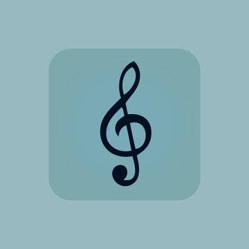 Pale blue music icon