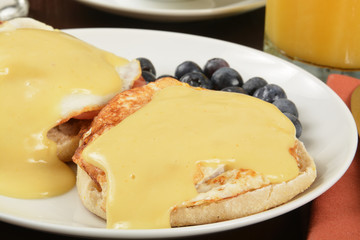 Eggs Benedict closeup