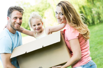 Familie zieht um