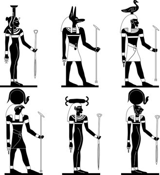 vector gods of Egypt  