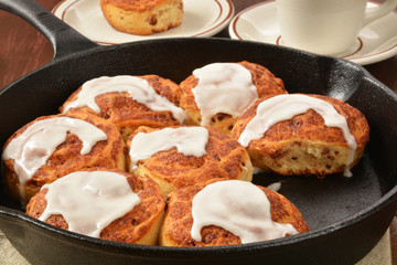 Fresh baked cinnamon rolls