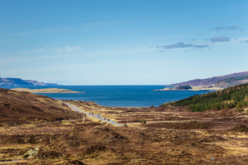 Landscape in the Isle of Skye in Winter