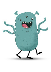 Alien Monster halloween illustration