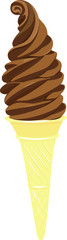 vector ice cream on white background 