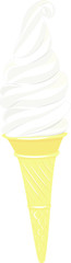 vector ice cream on white background