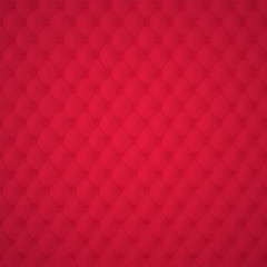 Red Capitone Upholstery Pattern Background with Buttons for Decoration. Classics and Rococo. Rendering in 3D Program.