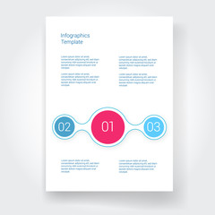 Set of infographic template layouts. Flow chart secuence
