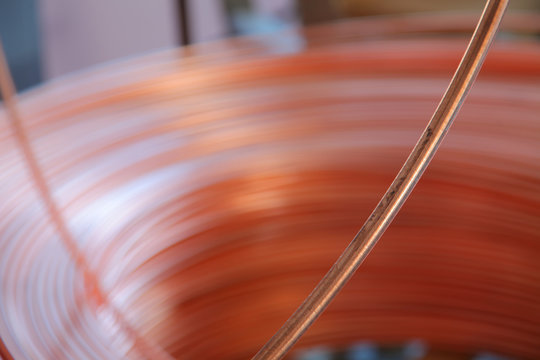 Copper cable background