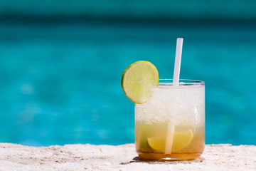 Glass of Caipirinha