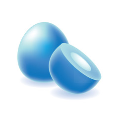 Chewy candies menthol, chewing gum with filling