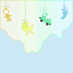 Karte: Baby - Vektor Grafik