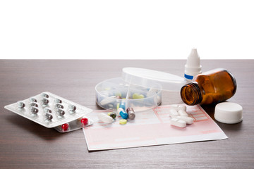 Tabletten in einer Dosierungs Dose